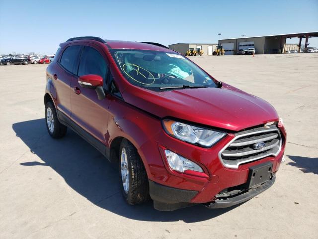 MAJ3S2GE2LC387387 - 2020 FORD ECOSPORT S RED photo 1