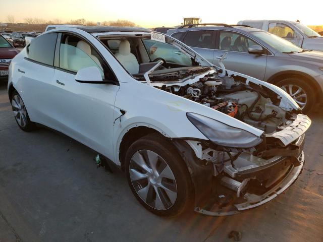 5YJYGDED5MF132440 - 2021 TESLA MODEL Y أبيض صورة 1