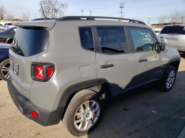 ZACNJBAB1LPL89189 - 2020 JEEP RENEGADE S GRAY photo 3