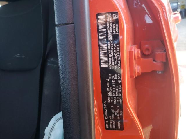 ZACCJBAB3JPH79329 - 2018 JEEP RENEGADE S ORANGE photo 10