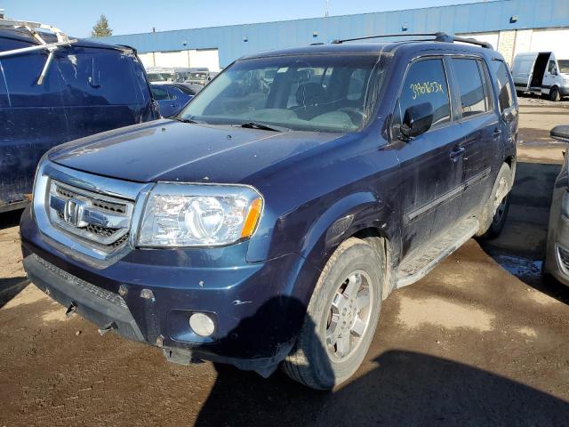 5FNYF48999B029961 - 2009 HONDA PILOT TOUR BLUE photo 1