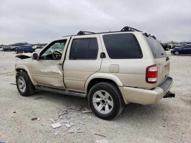 JN8DR09Y12W706690 - 2002 NISSAN PATHFINDER TAN photo 2