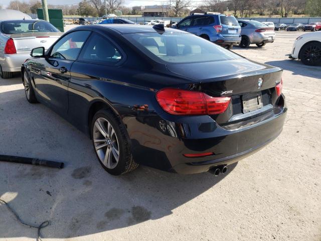 WBA3N5C57EK196949 - 2014 BMW 428 XI BLACK photo 3