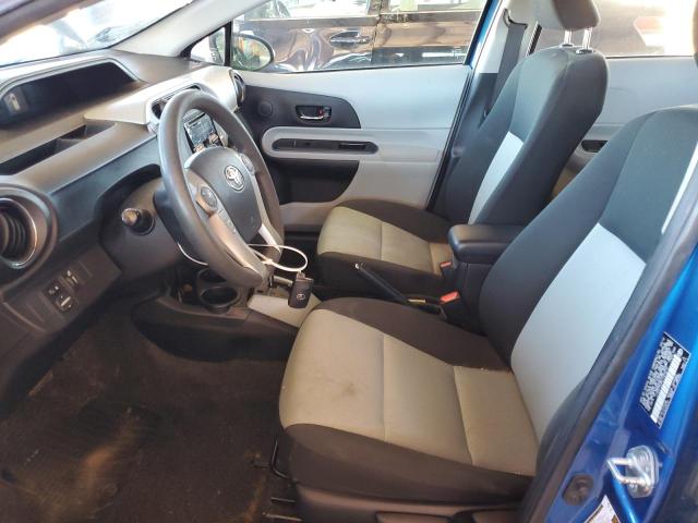 JTDKDTB38C1023210 - 2012 TOYOTA PRIUS C BLUE photo 7