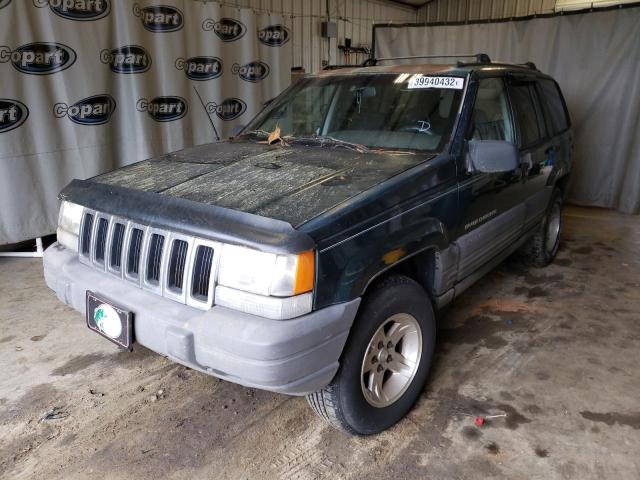 1J4EX58S5TC134312 - 1996 JEEP GRAND CHER GREEN photo 2