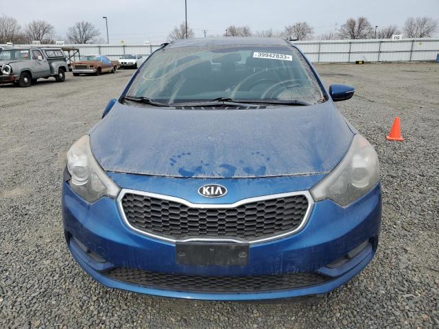 KNAFX4A8XE5061932 - 2014 KIA FORTE EX BLUE photo 5