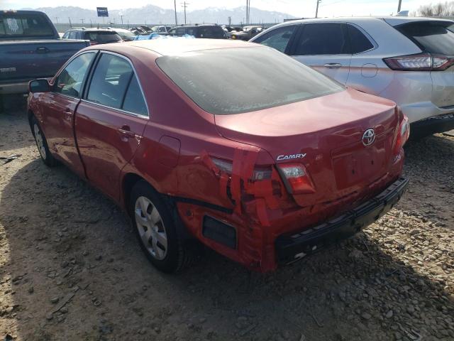 4T4BE46K98R041095 - 2008 TOYOTA CAMRY CE RED photo 3
