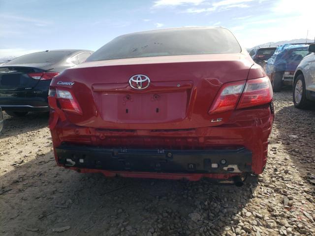 4T4BE46K98R041095 - 2008 TOYOTA CAMRY CE RED photo 9