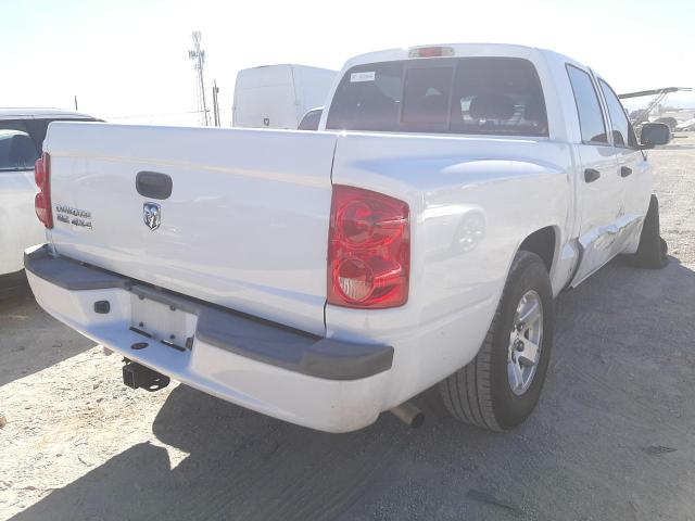 1D7HW48K97S216240 - 2007 DODGE DAKOTA QUA WHITE photo 4