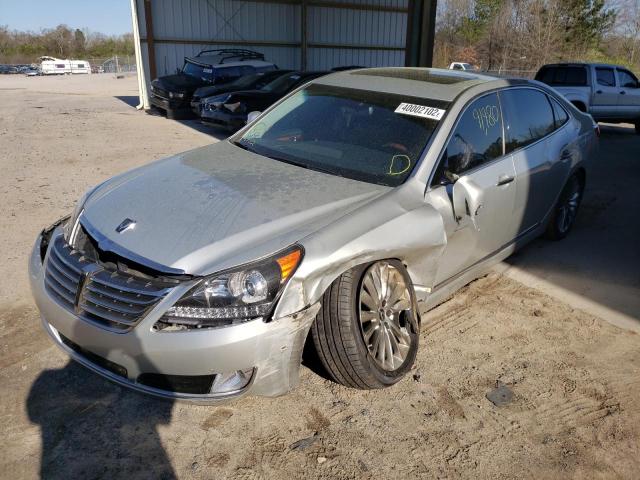 KMHGH4JH3EU078304 - 2014 HYUNDAI EQUUS SIGN SILVER photo 2