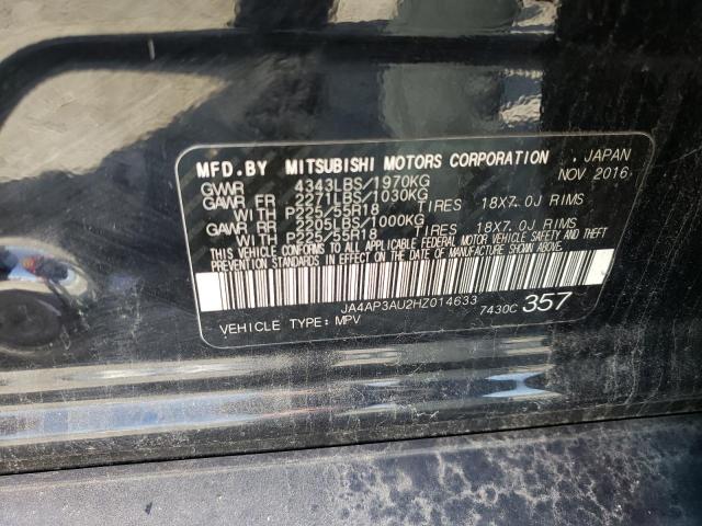 JA4AP3AU2HZ014633 - 2017 MITSUBISHI OUTLANDER 黑色 照片 13