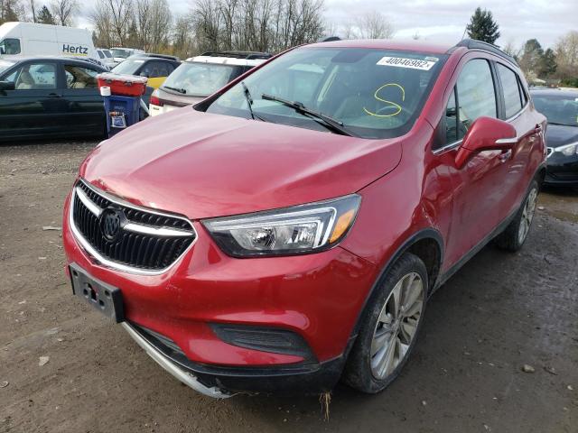 KL4CJASB0HB156872 - 2017 BUICK ENCORE PRE RED photo 2