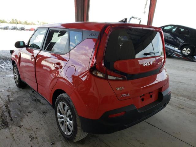 KNDJ23AU3N7166285 - 2022 KIA SOUL LX RED photo 3