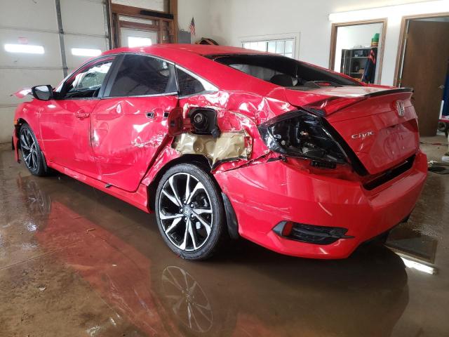 2HGFC2F85LH502515 - 2020 HONDA CIVIC SPOR 红色 照片 3