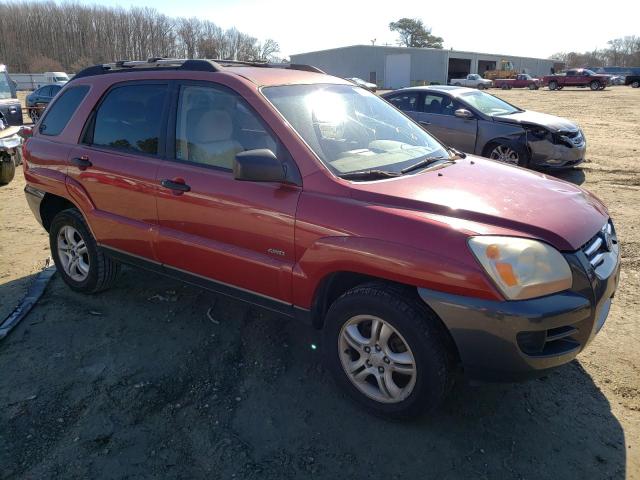 KNDJE723257110035 - 2005 KIA SPORTAGE RED photo 4