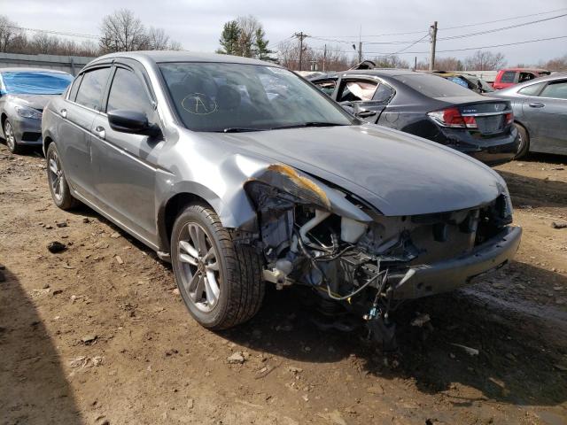 JHMCP26349C014371 - 2009 HONDA ACCORD LX GRAY photo 1