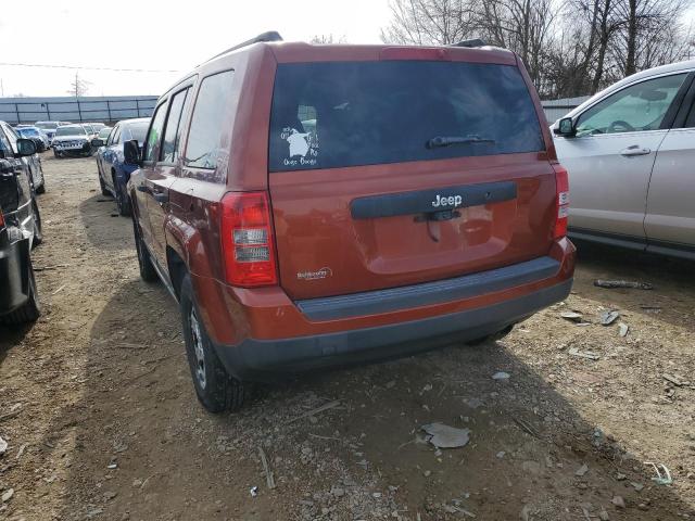 1C4NJPBB0CD687696 - 2012 JEEP PATRIOT SP ORANGE photo 2