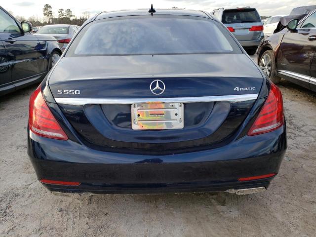 WDDUG8FB4FA077015 - 2015 MERCEDES-BENZ S 550 4MAT BLUE photo 6