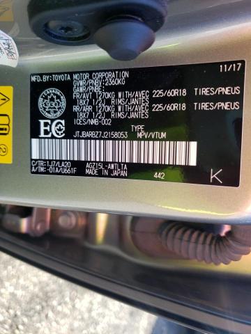 JTJBARBZ7J2158053 - 2018 LEXUS NX 300 BAS 银色 照片 10