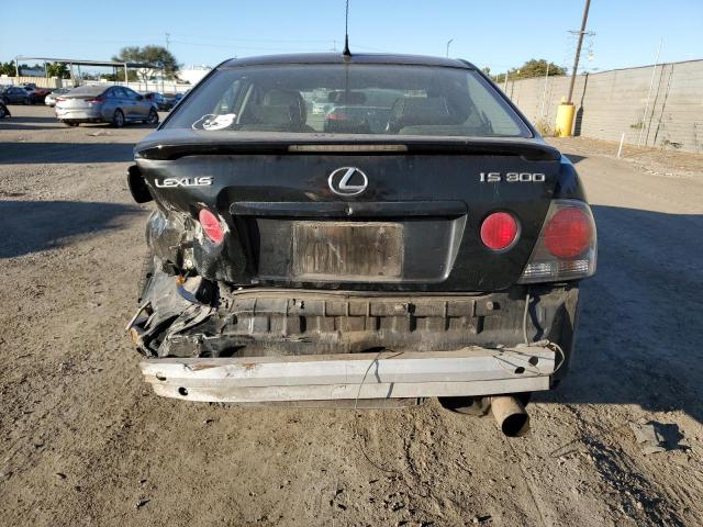 JTHBD192530077568 - 2003 LEXUS IS 300 BLACK photo 6