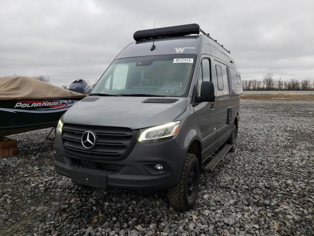 W1W4EBVY8NP462449 - 2023 MERCEDES-BENZ SPRINTER GRAY photo 2