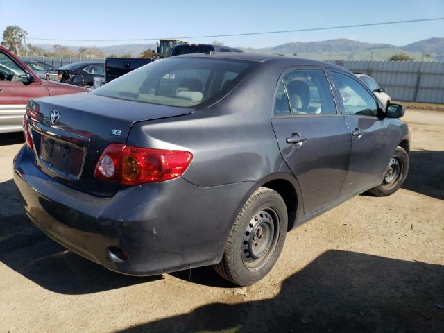 1NXBU4EE9AZ342738 - 2010 TOYOTA COROLLA BA GRAY photo 3