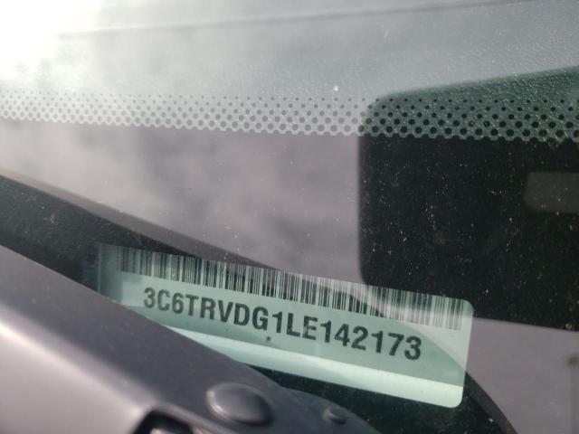 3C6TRVDG1LE142173 - 2020 RAM PROMASTER WHITE photo 10