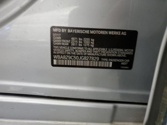 WBA8Z9C50JG827829 - 2018 BMW 330 XIGT SILVER photo 12