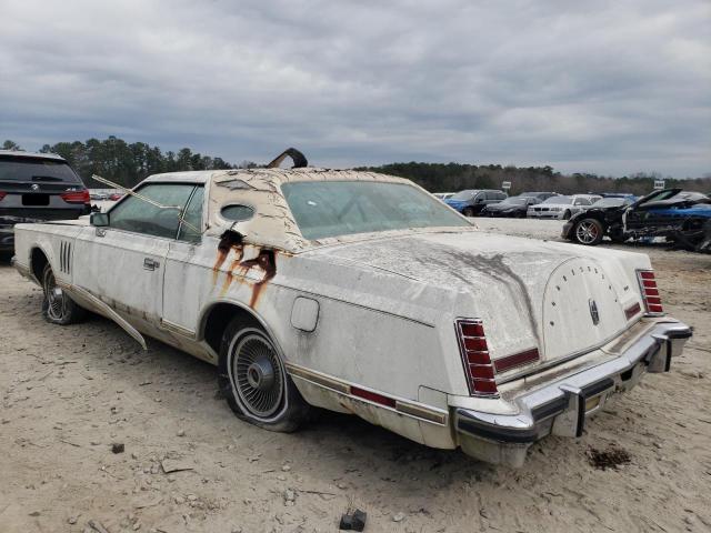 9Y89S682903 - 1978 LINCOLN CONTINENTA WHITE photo 2