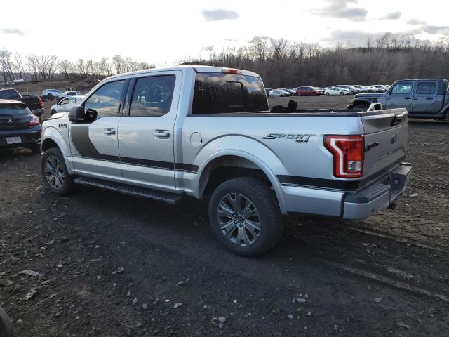 1FTEW1EGXGFC98998 - 2016 FORD F150 SUPER SILVER photo 2