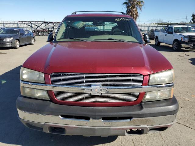 3GNEC12T24G344707 - 2004 CHEVROLET AVALANCHE RED photo 5