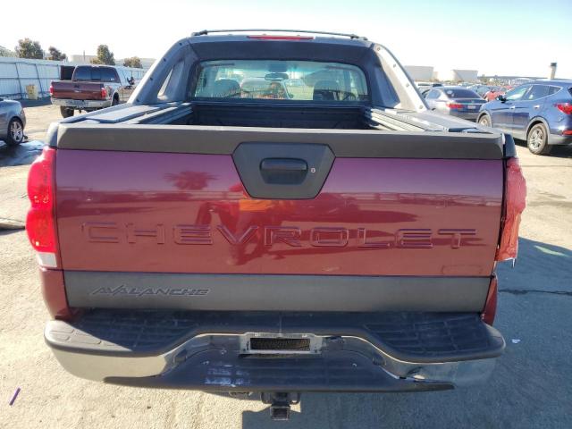 3GNEC12T24G344707 - 2004 CHEVROLET AVALANCHE RED photo 6