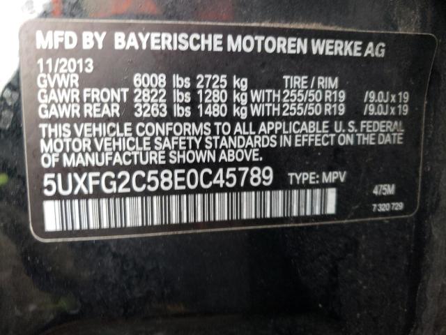 5UXFG2C58E0C45789 - 2014 BMW X6 XDRIVE3 BLACK photo 12