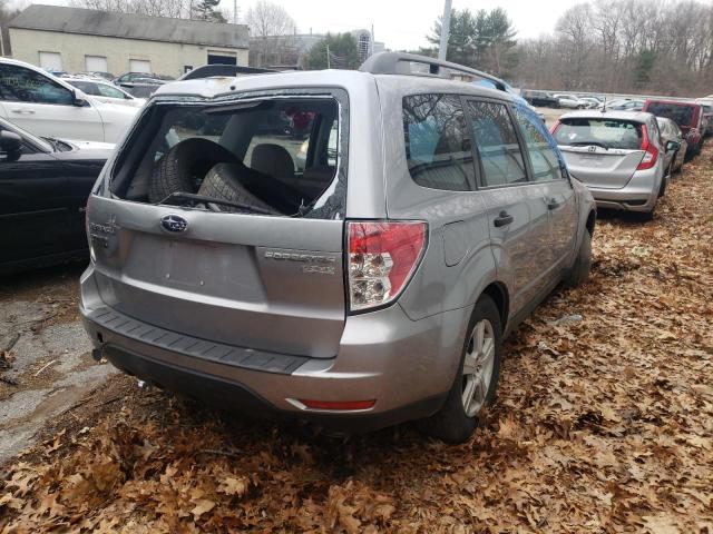 JF2SH6BC6AH903169 - 2010 SUBARU FORESTER X SILVER photo 4