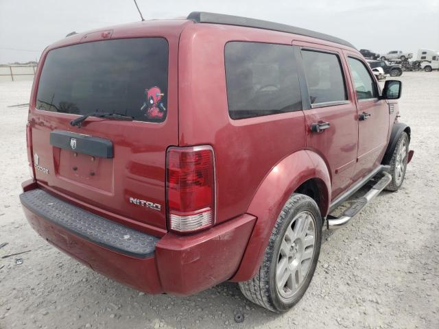 1D4PT4GK6AW165251 - 2010 DODGE NITRO HEAT RED photo 4