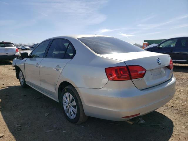 3VW2K7AJ9BM385770 - 2011 VOLKSWAGEN JETTA BASE 银色 照片 3