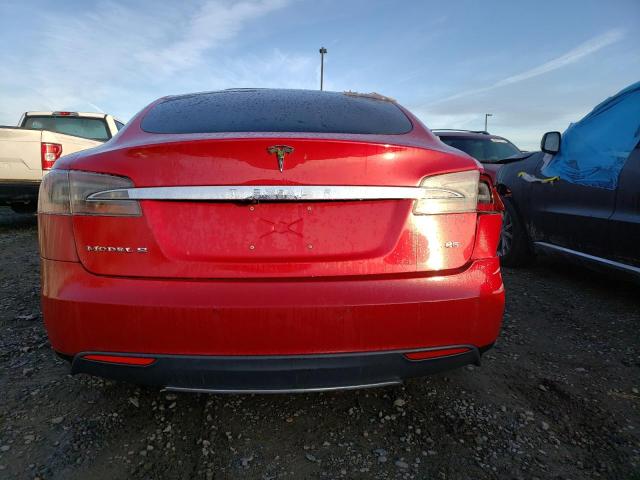 5YJSA1H17EFP30568 - 2014 TESLA MODEL S Կարմիր լուսանկար 6