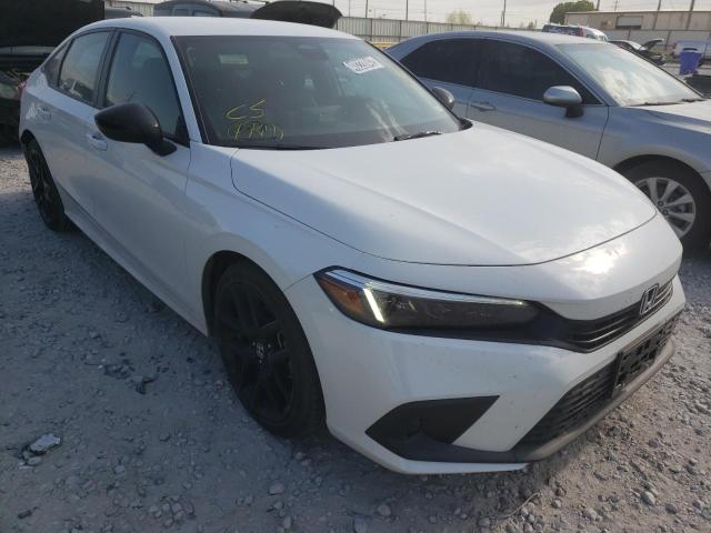 2HGFE2F59NH564583 - 2022 HONDA CIVIC SPOR WHITE photo 1