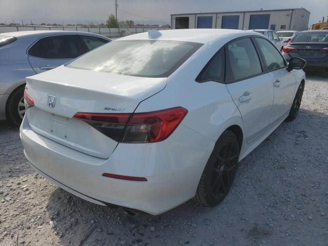 2HGFE2F59NH564583 - 2022 HONDA CIVIC SPOR WHITE photo 4