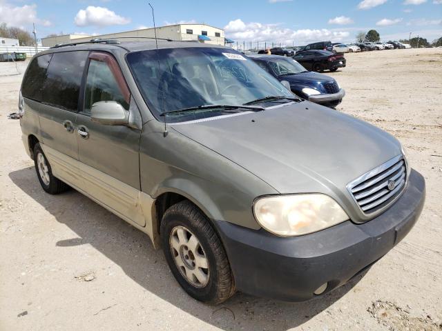 KNDUP131836417780 - 2003 KIA SEDONA TAN photo 1