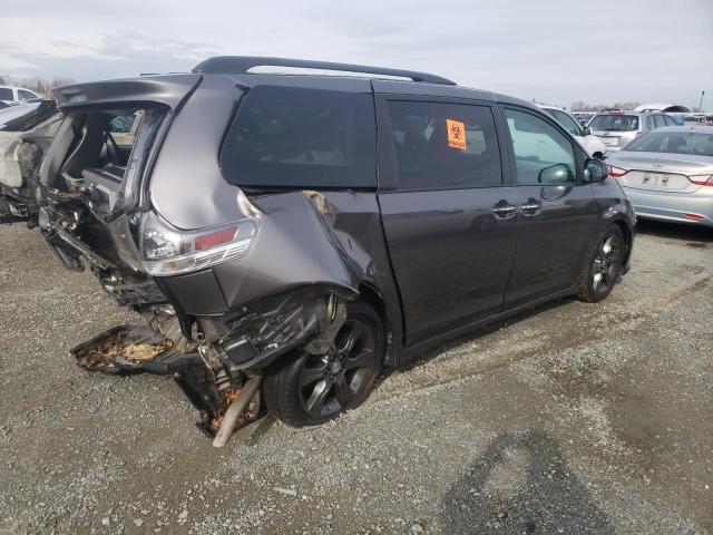 5TDXK3DC1GS749914 - 2016 TOYOTA SIENNA SE CHARCOAL photo 3