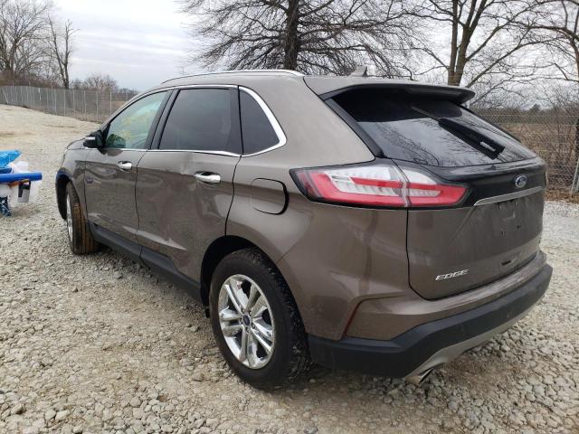 2FMPK3J95KBC38012 - 2019 FORD EDGE SEL BROWN photo 3