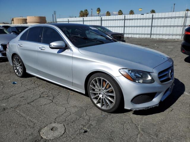 55SWF4KB4GU137774 - 2016 MERCEDES-BENZ C 300 4MAT SILVER photo 4