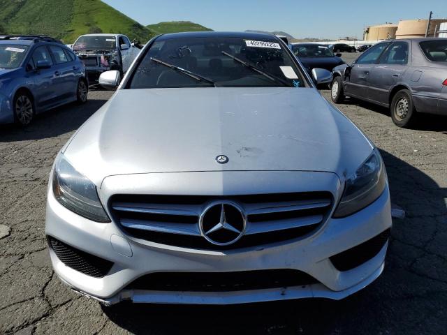 55SWF4KB4GU137774 - 2016 MERCEDES-BENZ C 300 4MAT SILVER photo 5