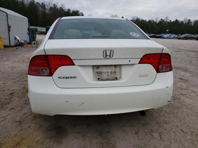 1HGFA16528L119616 - 2008 HONDA CIVIC WHITE photo 6