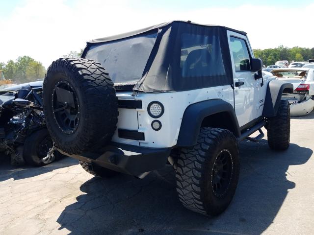 1C4AJWAG3EL106318 - 2014 JEEP WRANGLER S WHITE photo 4