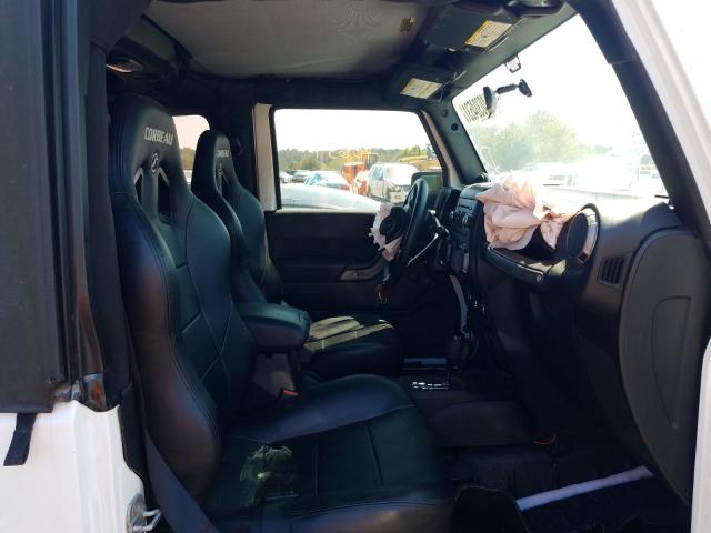 1C4AJWAG3EL106318 - 2014 JEEP WRANGLER S WHITE photo 5