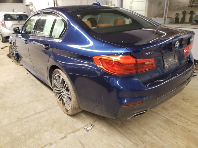 WBAJB1C0XLCD42395 - 2020 BMW 530XE BLUE photo 3