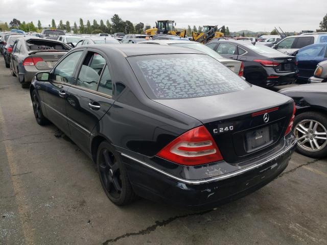 WDBRF61J74A554327 - 2004 MERCEDES-BENZ C 240 BLACK photo 3