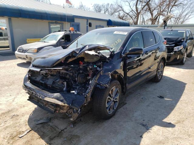 7FARW1H82LE022646 - 2020 HONDA CR-V EXL BLACK photo 2